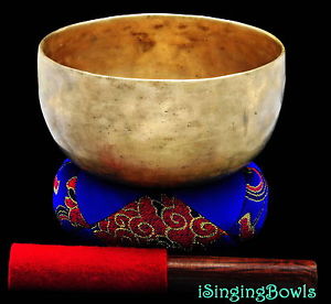 Antique Tibetan Singing Bowl: Thado 6 7/8", ca.18th., A+2 & D#+4.VIDEO