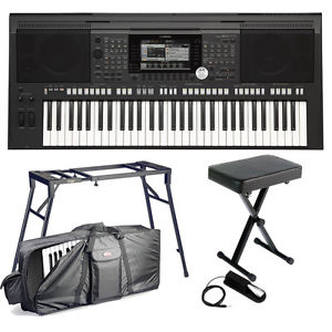 Yamaha PSR-S970 Arranger Workstation with 4-Legged stand,X Bench,Bag, FC4 Pedal