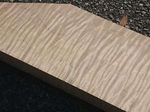 Ribbon Quilt EASTERN FLAME MAPLE Guitar LP Billet Private Stock (CM002-495a)!