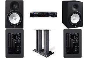 RSQ NEO 22 PRO Karaoke Player Yamaha Powered Speakers + STANDS + 1,000 Songs!!!