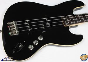 2007-2008 Fender Aerodyne Jazz Bass, Black, Crafted in Japan, MIJ, J Bass #38606