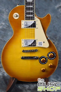 New Epiphone Les Paul Standard PlusTop Pro Electric Guitar in Honey Burst + Case