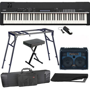 Yamaha CP4 Stage Digital Piano with Roland Amp, Bag, Stand, X Bench, Pedal, D/C