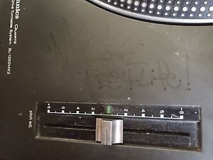 DEAD PREZ signed technics black SL1200 mk2 + odyssey flight case w/ LED panel
