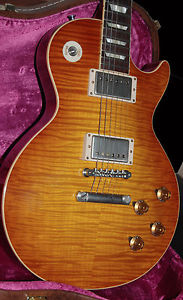 2014 Gibson Les Paul 59 Reissue VOS Finish Sunrise Tea Burst Curly Flametop OHSC