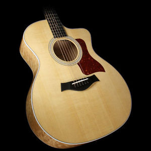 Taylor 214ce-QM DLX Grand Auditorium Acoustic/Electric Guitar Natural