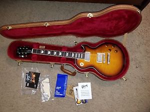 Gibson 2016 Les Paul Standard Plus+ Top T Electric Guitar w Case Desert Sunburst