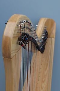 Aster 34 Strings Lever Harp Fully Levered with Deluxe Carry Bag VAT Free Shiping