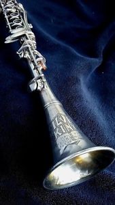 Vintage 1928 SILVER KING -- Sterling Bell Professional Clarinet