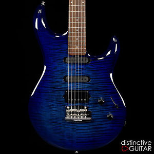 NEW ERNIE BALL MUSIC MAN LUKE 3 BFR HSS STEVE LUKATHER SIG BLUEBERRY BURST FLAME