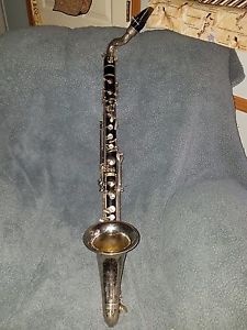 1950s Pedler Bass Clarinet. Great playing condition. New case and neck stap