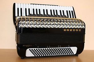 Accordion Hohner Atlantic IV DeLuxe 120 Bass Akkordeon Black Fisarmonica + Case