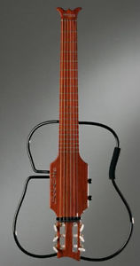 SoloEtte Nylon Strung Padauk Wood electric classical travel guitar