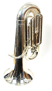 JUPITER TUBA 378S (3/4 SIZE BBb Tuba) - SILVER PLATED - Demonstration MODEL