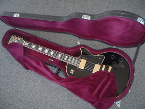 Epiphone Les Paul Custom Pro Black Electric Guitar Gold Hardware w/ Case