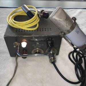 VINTAGE SONY C-37A TUBE CONDENSER MICROPHONE SET