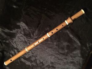 ANTIQUE Boxwood Flute With Ivory Bands Early Quarter Of The 19Th Century