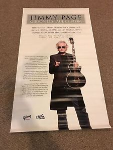 Gibson Custom Shop 2007 Jimmy Page Les Paul Full length Poster Banner 3x5 feet