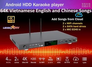 Vietnamese English Chinese KTV 8866 Android Karaoke  64k songs