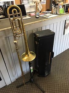 Bach Stradivarius 42B Trombone With F-Attachment With Case, Bach 6 1/2 Al Mpiece