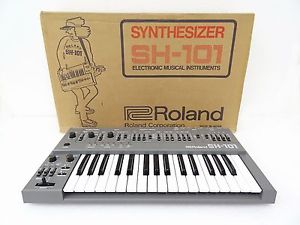 Roland SH-101 Vintage Monophonic Analog Synth w/ Original Box Nice Working mc202
