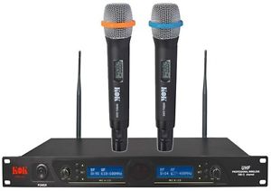 KOK AUDIO DUAL UHF WIRELESS  MICROPHONE WMU-600