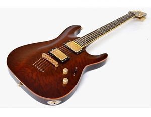 Schecter AD-C-1-CL Brown w/soft case Free shipping Guiter Bass From JAPAN #A2781