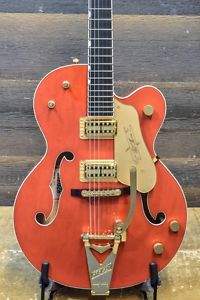 2008 Gretsch G6120 Chet Atkins Orange El. Hollow Body Guitar w/ Case #JT08072174
