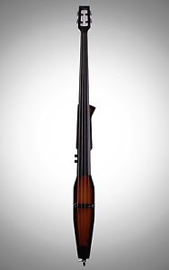 Stagg EDB-3/4 VL Brown Electric Upright Double Bass w/Gig Violin Brown WorldShip