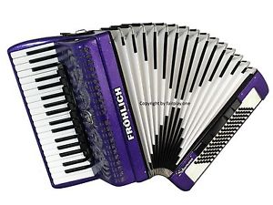 Akkordeon Fröhlich Schumann, Weltmeister Topas IV, Sondermodell lila-flitter