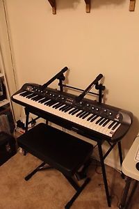Korg SV-1 73 - Black w/ Stand, 2nd Tier, Bench, Pedals, & Cables, GREAT DEAL!
