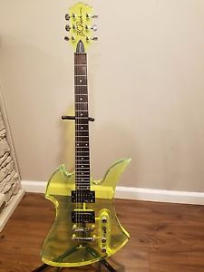 RARE!!! USED BC RICH ACRYLIC MOCKINGBIRD ELECTRIC GUITAR GREEN