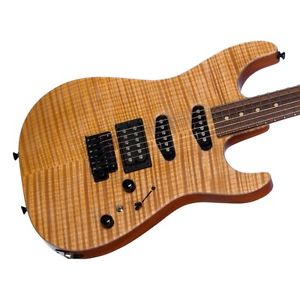 USED Tom Anderson Drop Top custom boutique electric guitar - Satin Natural Amber