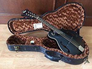 NEW BLACK MORGAN MONROE RT-FM-BK ROCKY TOP MANDOLIN w/ PREMIUM HARDSHELL CASE