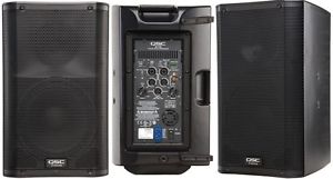 2 QSC 12" Professional Audio Speakers
