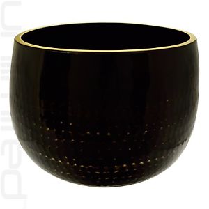 22" Black Ching Bowl (Rin Gong) with Pillow and Mallet