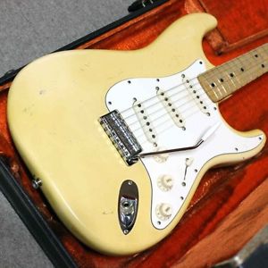 Fender Stratocaster Olympic White Finish Olympic White made 1974 Electric