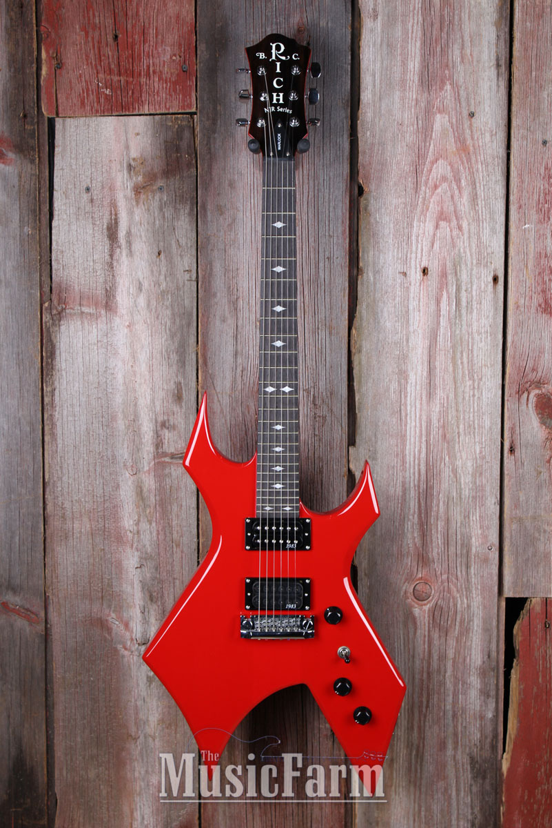 BC Rich NJRWGQFR NJ Retro Warlock Electric Guitar 1983 Reissue HH Ferrari Red