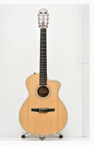 Taylor 214ce-Nylon Natural w/soft case F/S Guiter Bass From JAPAN #Q670
