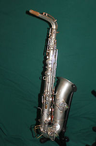 1924 King Voll-True Alto Saxophone Stencil w/ case- Plays Great