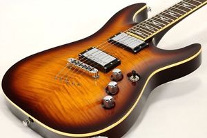 SCHECTER AD-C-1+ Amber Sunburst Electric Free Shipping