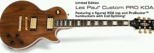 Epiphone Les Paul Custom KOA with hard case