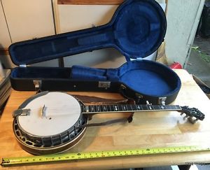Excellent+++ GOLD STAR GF-85 5-STRING BANJO Mother of Pearl Mahogany Resonator