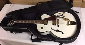 Samick Lasalle Greg Bennet JZ2-LTD Electric Guitar Pearl White, case xtra string