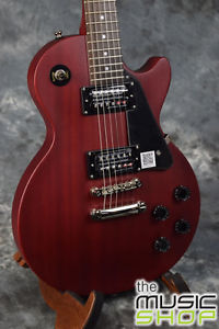 New Epiphone Les Paul Studio Electric Guitar with Hard Case - Worn Cherry Finish