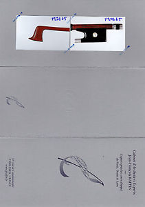 A very fine French certified violin bow by F.N. Voirin, ca. 1880.