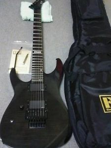 Very Rare! ESP Japan -E-Ⅱ- M-Ⅱ Guitar Left-hand Model See Thru Black 24f EMG