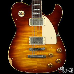 MINT FANO ALT DE FACTO TC6 CARVE TOP RELIC ELECTRIC GUITAR IN TEA BURST FINISH