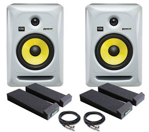 KRK Rokit RP6 G3W Attivo Monitor Da Studio Pacchetto (Bianco) (NUOVA)