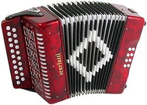 Scarlatti Accordions Scarlatti 2 Row B/C Accordion - Red
